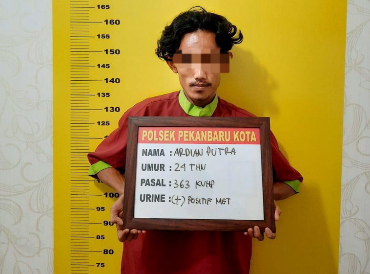 Tersangka  Botak Ditangkap Polisi Setelah Melakukan Aksi pencurian