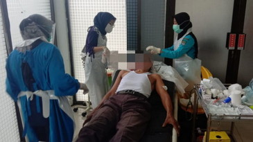 Jaksa kena Bacok di Rohul Riau Pelaku diburu Polisi