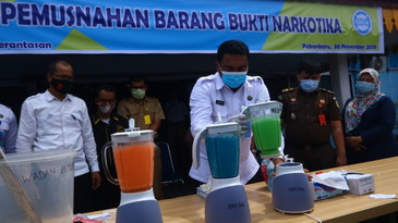 BNNP Riau musnahkan 6.659 butir Pil Ekstasi