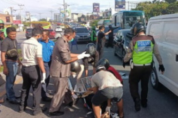 Digilas Truck Tangki, IRT di Pekanbaru Tewas di TKP