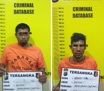 Ketahuan Mencuri Kursi Dua Buruh Diamukan Massa,