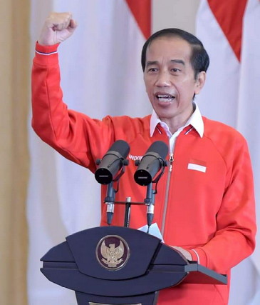 Presiden Jokowi Hadir Secara Virtual pada HUT ke-48 PDIP