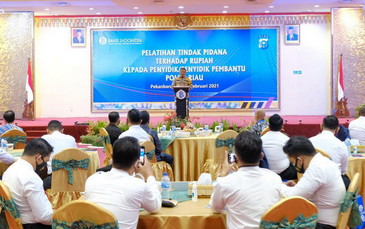 Jabarkan Program Prioritas Kapolri: Krimsus Polda Riau dan BI Lakukan Pelatihan Tindak Pidana Terhadap Uang Rupiah