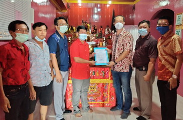 Perdana di Pekanbaru. Yayasan  Panglima Empat Bersaudara Terima Surat Tanda Terdaftar dari Matakin Provinsi Riau.