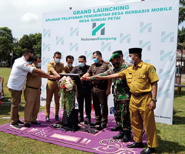 Tingkatkan Pelayanan ke Masyarakat, Desa Sungai Petai Launching Aplikasi Berbabis Mobile