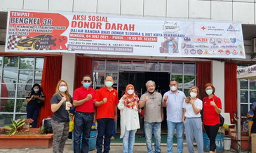 Perdana Aksi Sosial Donor Darah di 3R Pekanbaru