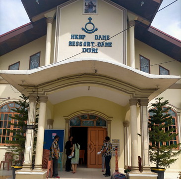 DPC PKN Bengkalis Bakti Sosial Bagi masker di Gereja dan di Jalan Raya