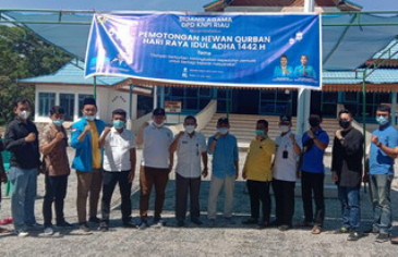 KNPI Riau Melaksanakan Pemotongan Kurban