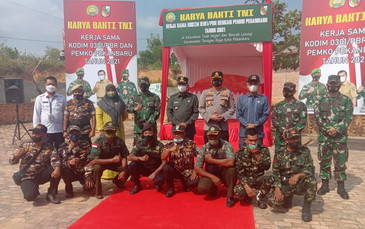 Pembukaan Karya Bakti Kodim 0301/PBR  2021 di Kecamatan Tenayan Raya