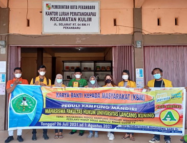 KBM Unilak Pekanbaru Peduli Kampung Mandiri
