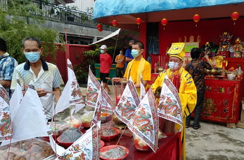 Perayaan Ulambana  di Vihara Surya Dharma Pekanbaru