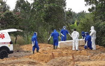 Di Pekanbaru Pemindahan Makam Jenazah Covid-19 minimal setahun