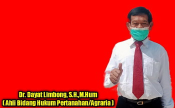 Perihal Sengketa Tanah, DR. Dayat Limbong : SOP Harus Sesuai Permenag atau KBPN