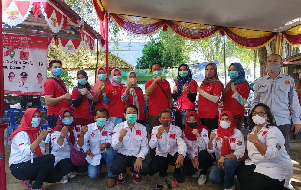 Projo Muara Enim Sukses Giat Vaksinasi Dosis kedua