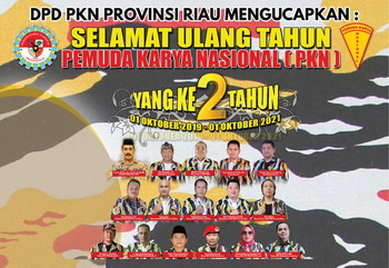 DPD PKN Provinsi Riau Merayakan HUT PKN ke 2 secara Virtual