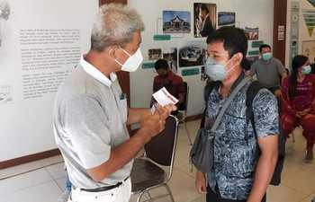Vaksinasi di Yayasan Buddha Tzu Chi Pekanbaru berjalan Lancar.