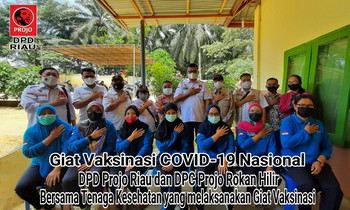 Serbuan Vaksin Covid-19 Projo di Rokan Hilir, Menjangkau 13.252 Warga