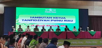 Rapat Perdana PWNU Riau Dengan PCNU Se-Riau, Sekaligus Penyerahan SK PWNU Provinsi Riau Masa Khidmat 2021-2026
