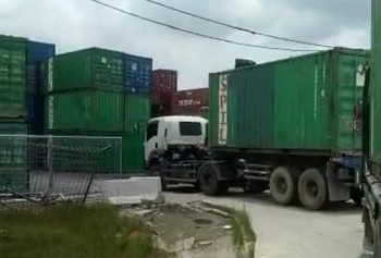 Halangi Kontainer Masuk Pelindo I Perawang, Projo Riau Desak PELINDO I Perawang Bertanggungjawab