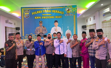 Safari Ramadhan Ketua DPD KNPI Riau Fuad Santoso Bersama Polres Dumai