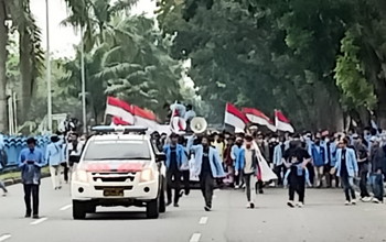 Projo Riau apresiasi Polda Riau dalam Penanganan demo Aliansi mahasiswa Riau.