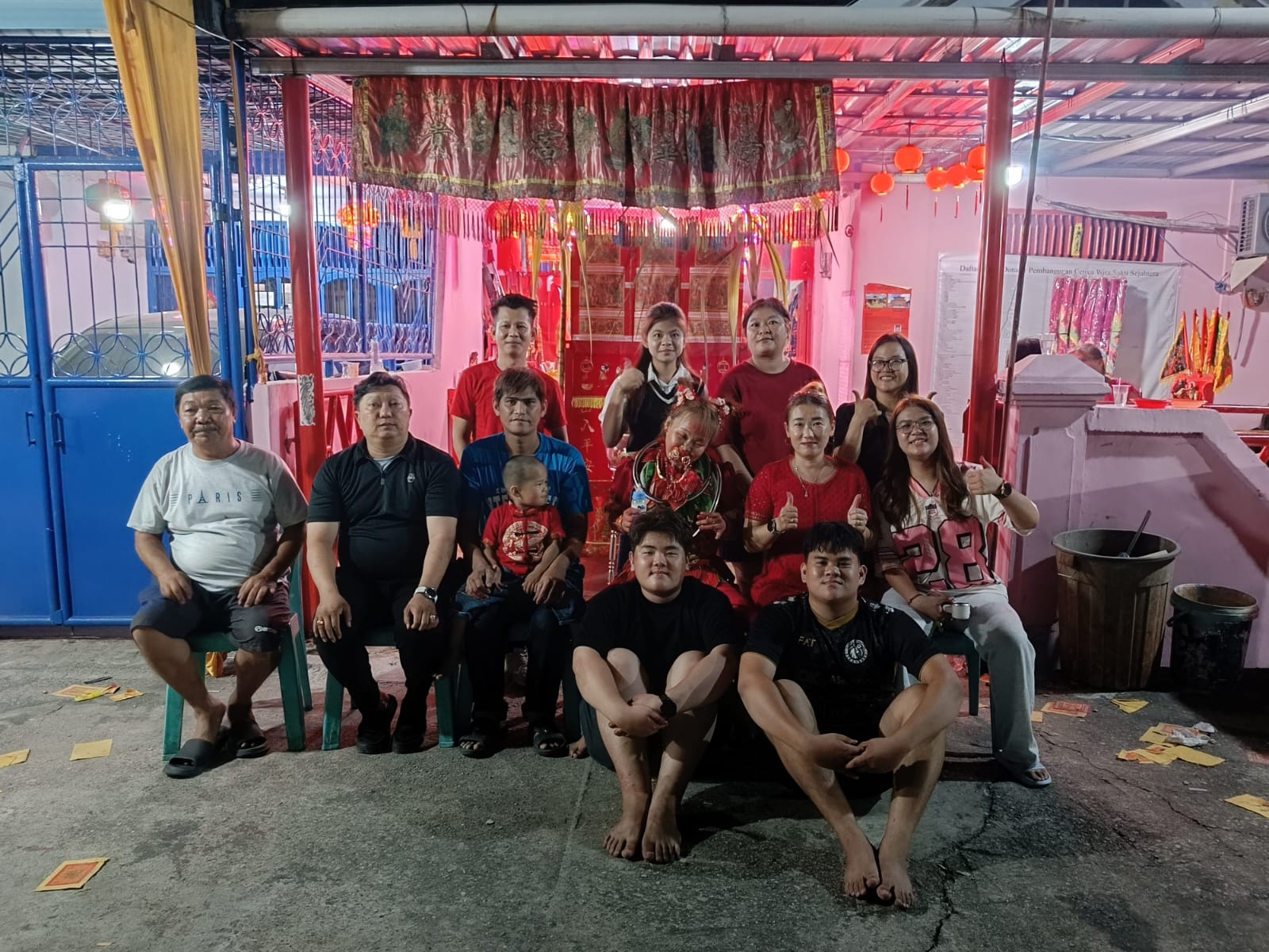 Barongsai dan Tatung Meriahkan HUT Dewa Ang Hai Ji Sun Garden Pekanbaru