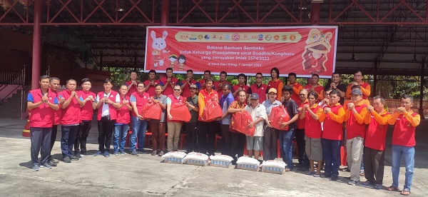 Sambut Tahun Baru Imlek 2574, PBBI Salurkan 6.500 Paket Sembako